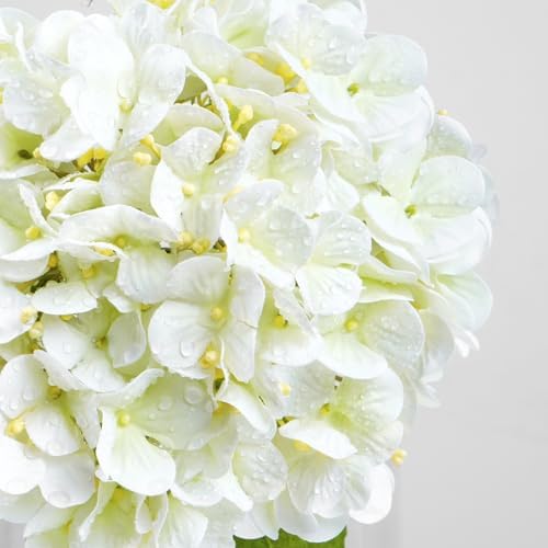 Waipfaru 4PCS Real Touch Hydrangea Artificial Flowers 20" Latex Hydrangea - Image 4