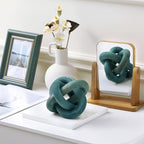 Yalikop 3 Link Wood Knot Decor Rustic Table Shelf Accents, Blue - Image 6