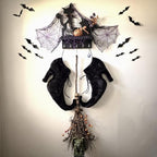 Suhine 12 Inch Large Vintage Halloween Witch Shoes Wall Hanging Decoration - Image 4