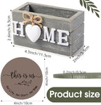 Queekay House Warming Gifts New Home Farmhouse Coasters Set of 6, Green - Image 2