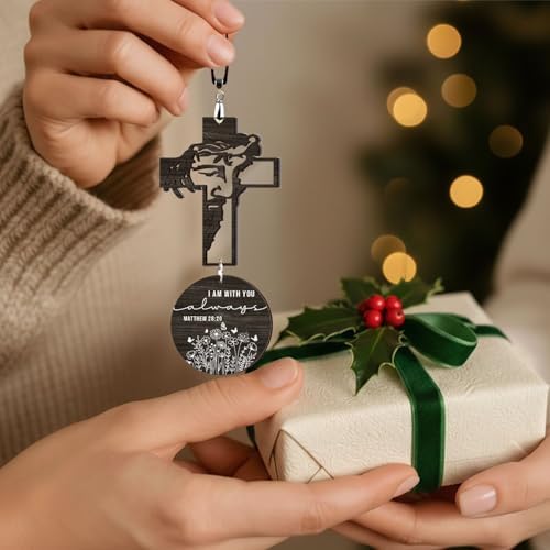 Christian Jesus Hanging Decor, Christian Gifts for Men, Women, Jesus Ornament Religious Gift, Faith-Based Inspirational Gift for Friends, Mom, Sister, Girl, Coworker, Jesus Decorations - Image 4