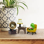 Mevodeata Cute Mini Frog Figurine with Small Sofa Resin Frog Figure for Office Home Decor - Cute Frog Gift for Frog Lovers - Image 4
