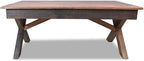 Rustic Farmhouse Coffee Table Handmade from Reclaimed Mixed Woods, 43.3 inch by Unknown