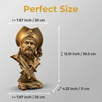 H&W Golden Pirate Figurines - Buccaneer Francis Drake Statue Decoration - Image 5
