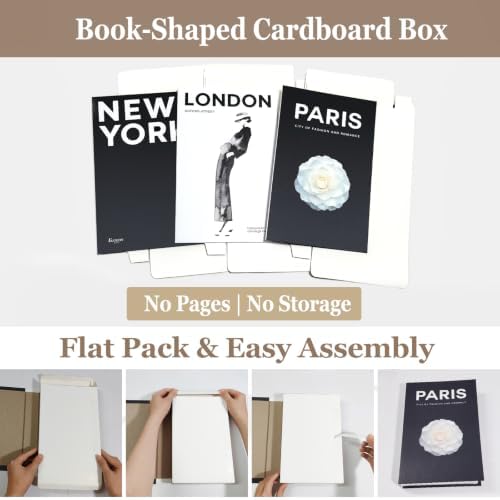 Faux Decorative Books Set of 3 with Wood Bead Tassel - Image 3