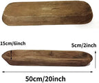 Wooden Dough Bowl Decor, Vintage Wooden Bowl Hand Carved Home Decor for Dining Table Center, Living Room, Kitchen Decor. (20inch brown) - Image 2