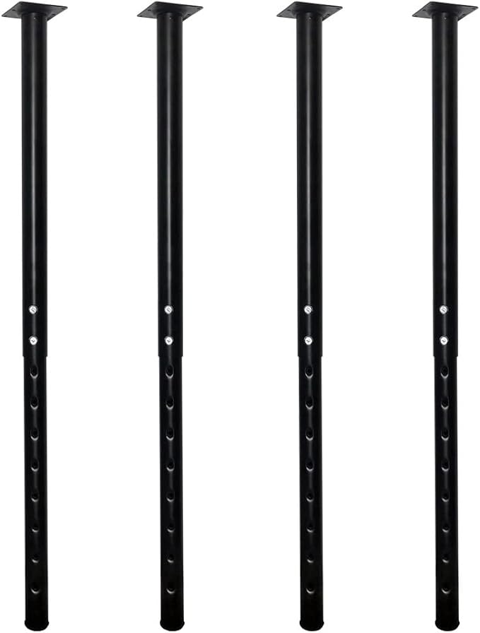 QLLY Adjustable Metal Table Leg, 24-40 inch, Home Office DIY Desk Leg, by QLLY