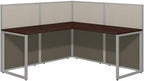 Bush Business Furniture Easy Office 60W L Shaped Cubicle Desk Workstation - Image 9