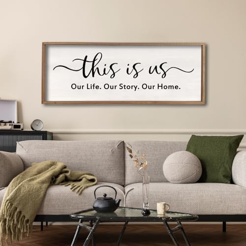 comurdyoThis is us Wall Decor Sign 32'' x 12'' Wood - Image 3