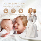Mother and Baby Figurine, New Mom Gift Resin Statue, Motherhood Sculpture - Image 5