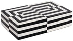 Handicrafts Home Decorative Storage Box 10x6 – Remote Organizer Box with Lid, Modern Decorative Keepsake Box, Boho Shelf Décor, Memory Box for Photos or Letters, Decorative Box for Table Décor by HandicraftsHome