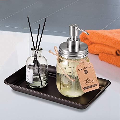 SheeChung Metal Vanity Tray, Bathroom Counter Storage Tray, Bronze 2 Pack - Image 6