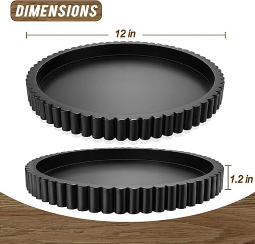 Handmade 12in Decorative Tray for Coffee Table Tray Decor, Black Wooden Decorative Round Tray for Kitchen, Living Room, Home Decor - Image 2