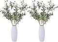 Heleze 39 Inch Artificial Olive Branches for Vases, Fake Plants Greenery Stems with 222 Leaves Faux Olive Tree Branches Home Decor Indoor 4PCS by Heleze