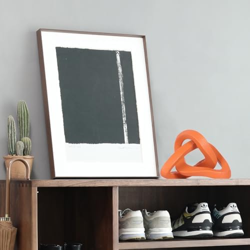 LCCCK Infinity Knot Sculpture Orange Knot Decor Object, Abstract Knick Knacks Coffee Table Modern Statue, Orange Sculpture for Home Living Room Table Ornaments and TV Stand Bookshelf Decorative - Image 6