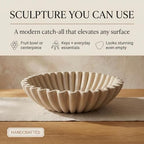 OAKOA Concrete Bowl Decor - Organic Modern Home Decor - Cement Bowl - Image 4