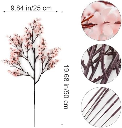 Babys Breath Artificial Flowers 6Pcs Fake Flowers Real Touch Faux Gypsophila Bouquet for Home Wedding Party Table Decor (Pink) - Image 2