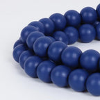 RAMIRABI 58in Wood Bead Garland, Farmhouse Rustic Country Decor, Navy Blue - Image 6