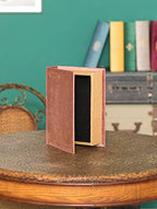 Decorative Vintage Book Shaped Trinket Storage Box - Brown - Image 2