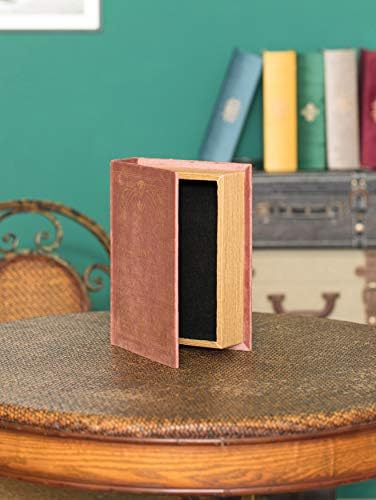Decorative Vintage Book Shaped Trinket Storage Box - Brown - Image 2