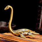 CHOVY 1PC Solid Brass Loch Ness Monster Figurine - Enigmatic Home Decor, Perfect Collectible Art Piece for Desk and Scene Decoration, Unique Craft for Mystical Vibes by CHOVYKeepsakeUrn