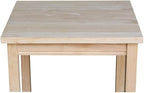 IC International Concepts, Portman Accent Table, Solid Real Wood, Sturdy - Image 5