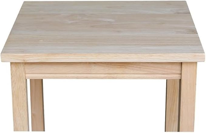 IC International Concepts, Portman Accent Table, Solid Real Wood, Sturdy - Image 5