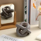 Yalikop 3 Link Wood Knot Decor Rustic Table Shelf Accents, Gray - Image 5