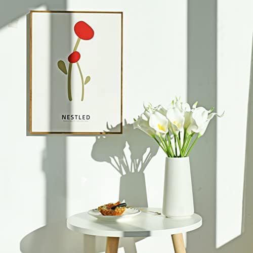 ONLY ART Artificial White Calla Lily 20pcs – 13.5" PU Faux Flowers with Flexible Stems, Soft Texture, for New Year and Valentine's Day Home, Wedding & DIY Decor - Image 3