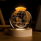 Earth 3D Crystal Ball 2.4 inch Universe Space Gifts for Boys, Girls by COQIRAUSEN