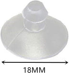 16 Pack 18mm/0.7" Mini Small Clear Suction Cups - Image 2