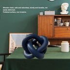 Wood Knot Decor -Coffee Table Decor,Navy Blue Decor Shelf Decor - Image 4