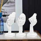 3 Pcs Thinker Statue,Modern Home Sculptures,Collectible Figurines - Image 5