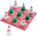 WDS WONDROUS Christmas Tic Tac Toe with Snowman & Trees, Coffee Table Decor by WDSWONDROUS