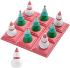 WDS WONDROUS Christmas Tic Tac Toe with Snowman & Trees, Coffee Table Decor by WDSWONDROUS