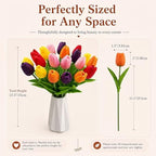 Mandy's 20pcs Artificial Multicolor Tulips - Image 3