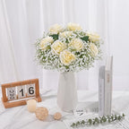 Dolicer 24 Pcs Babys Breath Artificial Flowers Rose Bouquet - Image 6