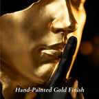 Thinker Statue, Gold Resin Face Sculpture for Office Shelf Decor - Image 3
