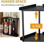 Jesginboo 2 Tier Bathroom Counter Organizer, Vanity Organizer Corner Shelf - Image 4