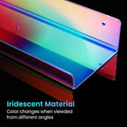 upsimples 2 Pcs 15" Iridescent Acrylic Shelves for Wall Decor and Display - Image 4