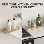 Bathroom Tray for Counter Top Organizer, Oak Wood Vanity Tray - Image 4