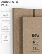 Fluxynara Felt Bulletin Board & Cork Board Alternative 48'' x 36'' - Image 5