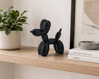 4 Inch Matte Black Balloon Dog Sculpture - Image 2