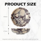 Luxury Natural Marble Fruit Bowl, Large Serving Dish Centerpiece Home Decor - Image 3