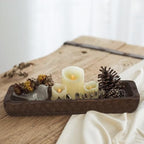 Oakrain Decorative Bowl Rustic 16" Hand-Carved Wooden Dough Bowl, Brown - Image 5