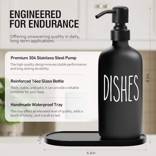 MOMEEMO Black Soap Dispenser Set - Image 2