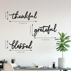 Thankful Grateful Blessed Letter Sign Metal Wall Decor, 3 Piece Black Letters Wall Art for Bathroom Bedroom Metal Words Wall Decor for Home Decor - Image 6