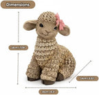 Rustic Lamb Figurine for Home Decor – Cute Farmhouse Animal Ornament – Handcrafted Resin Sheep Statue Gift – Cozy Tabletop Decoration for Living Room, Mantel or Shelf – Belle The Lamb - Image 3
