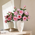 Silk Peonies Faux Flowers 4PCS, Pink, 31.5'' Long Stem - Image 4