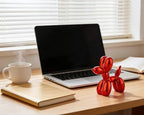 4 Inch Shiny Red Balloon Dog Sculpture - Image 2